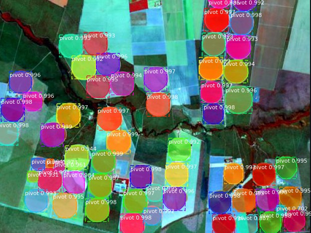 Imagem da Identificação Automática de Pivôs Centrais de Irrigação